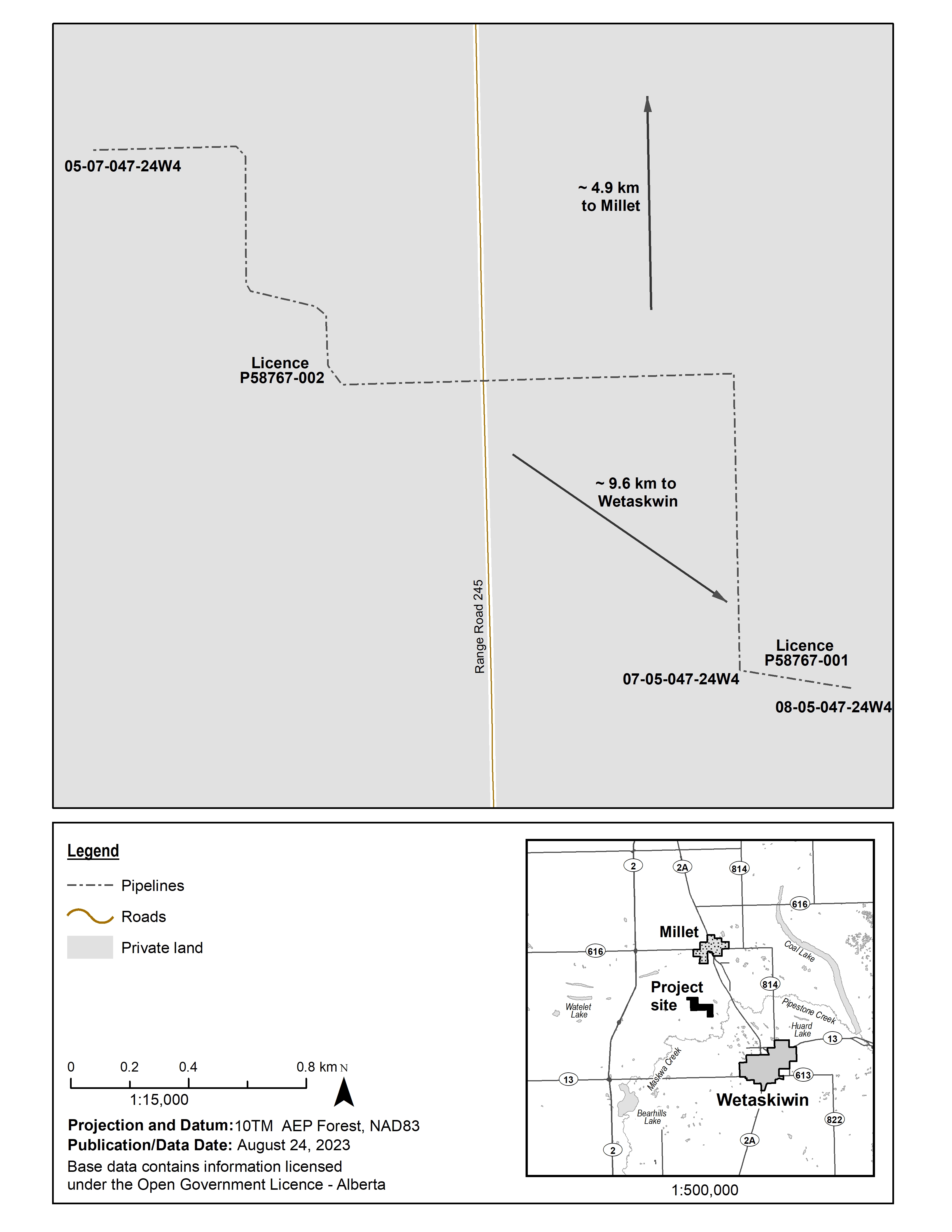Map for the Hearing Notice 437