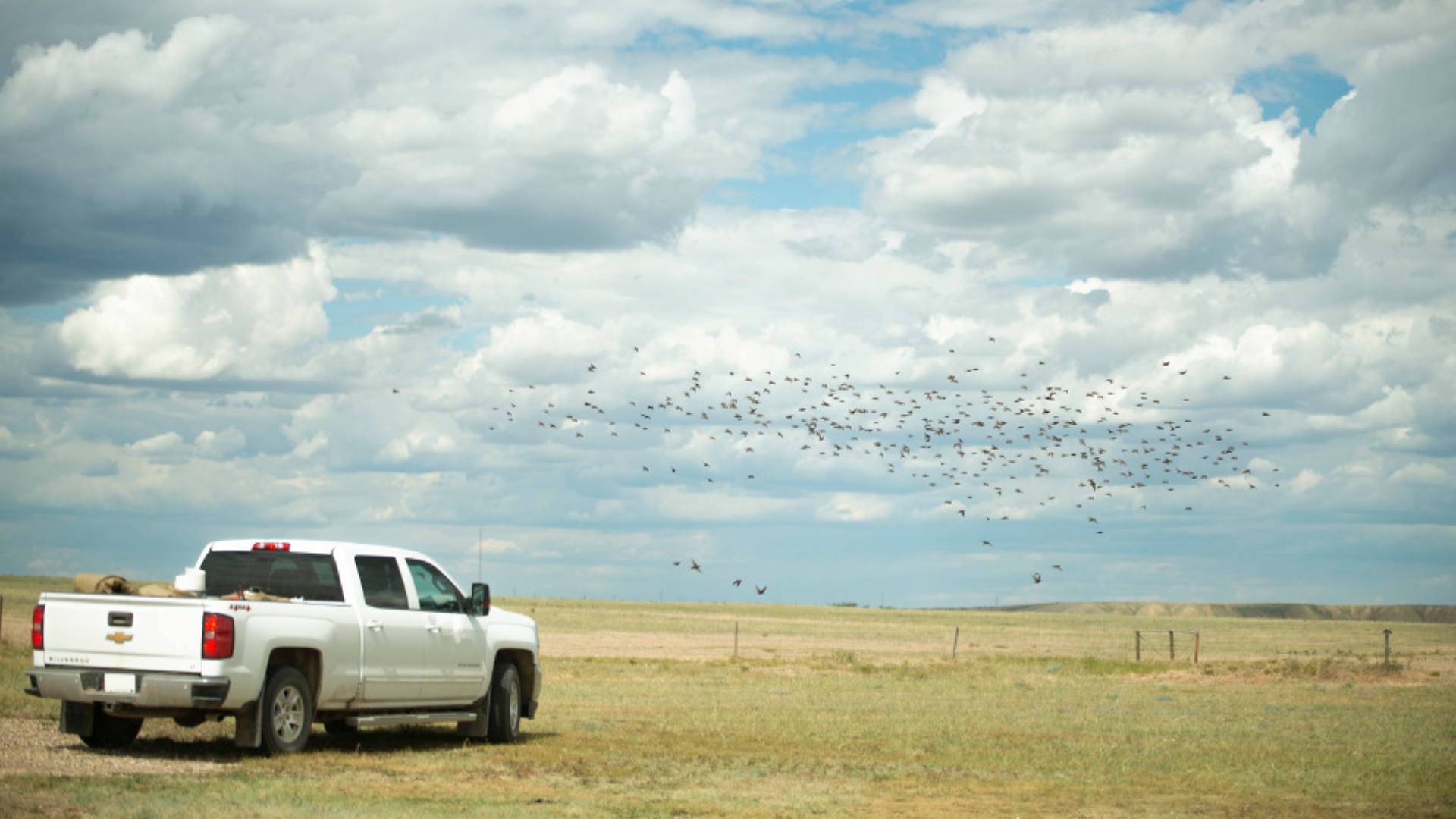 Truck on the prairies