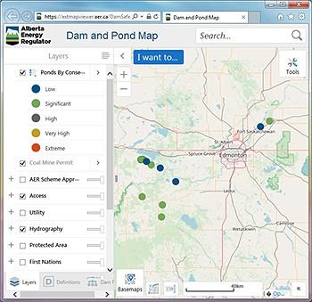 Dam and Pond map