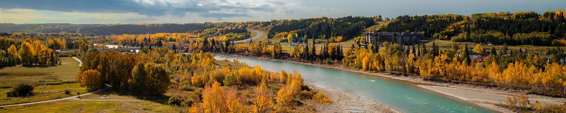 Landscape river valley