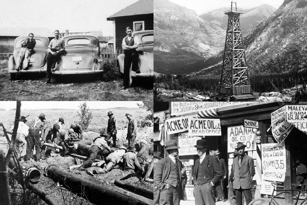 Celebrating Alberta oil gas history old pictures 