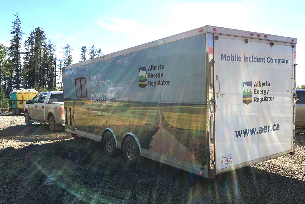 Alberta Energy Regulator's mutual aid truck 
