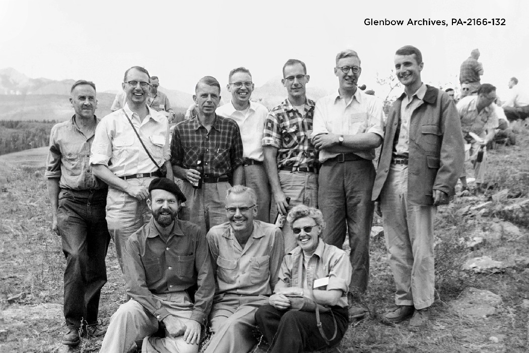 Canadian geologist Helen Belyea with team