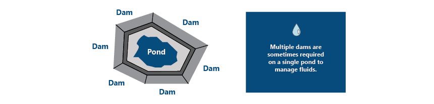 dams around pond