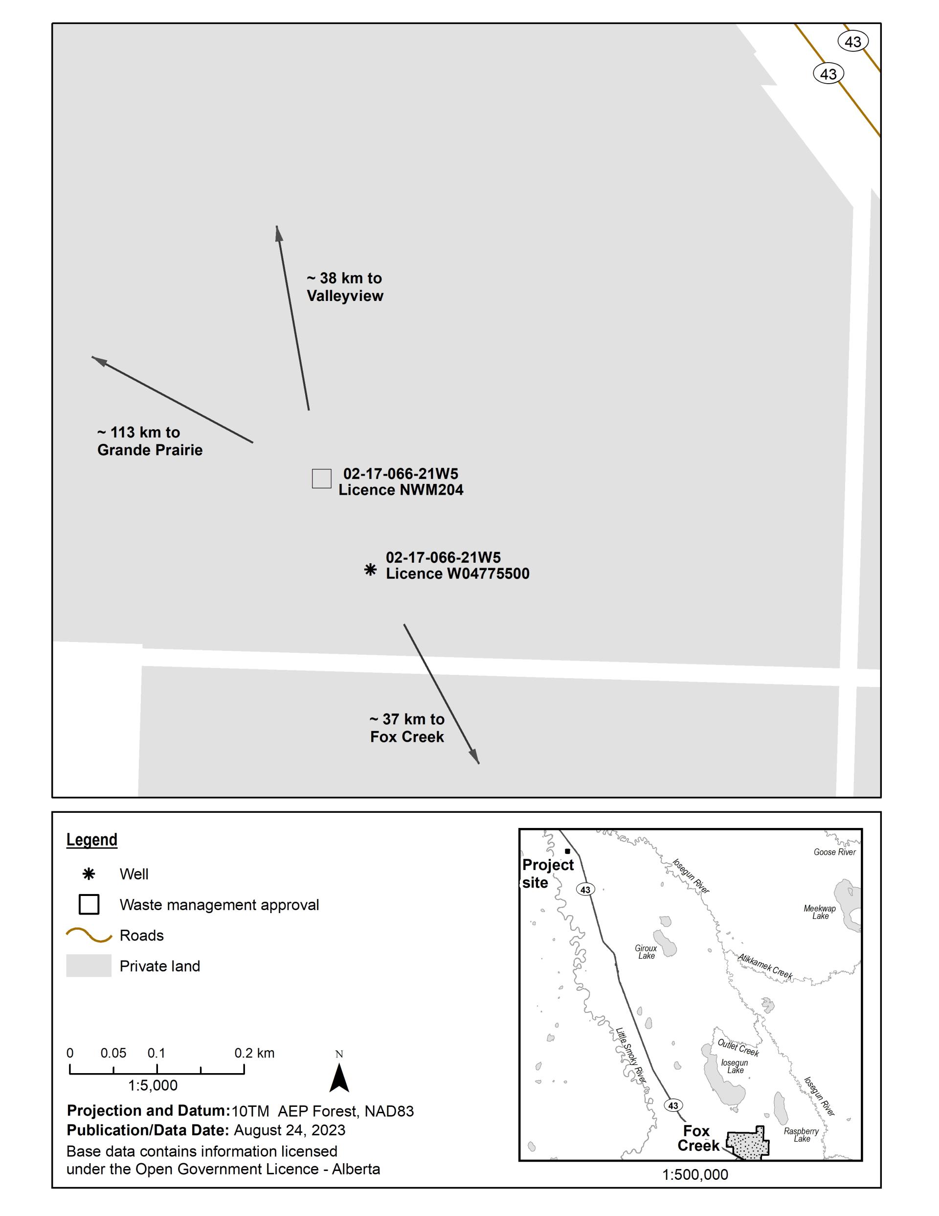 Map for the Hearing Notice 437