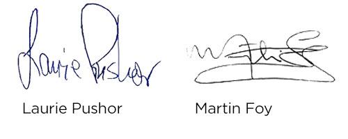 Executive Signatures